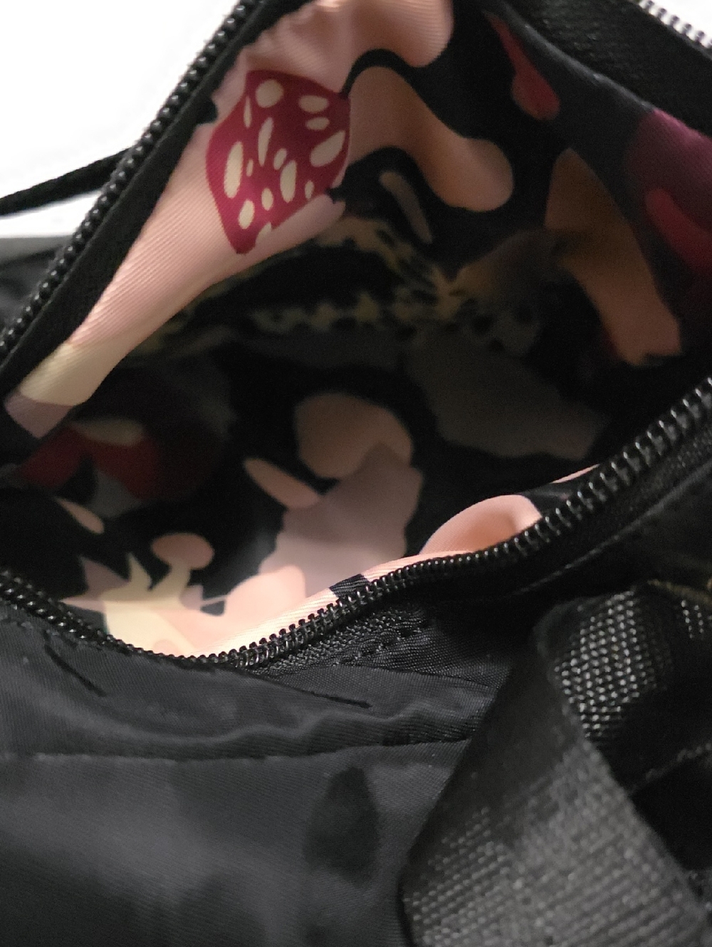 Spartina 449 Black Floral-Trim Mini Backpack - Picture 8 of 14